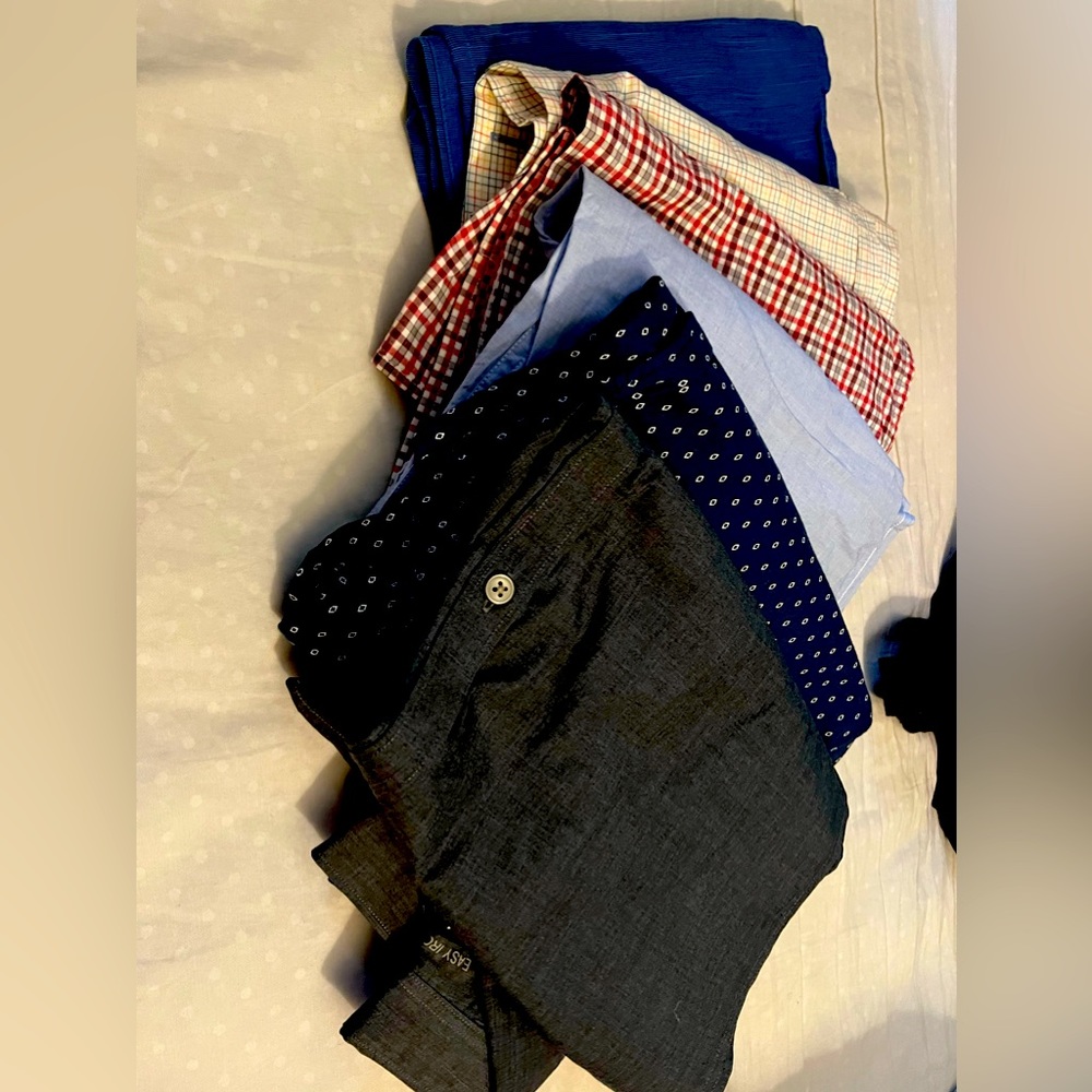 6 dress shirts from gap, banana republic, and H & M